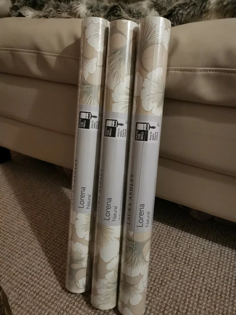Laura Ashley Lorena Natural x3 Rollen gleiche Charge