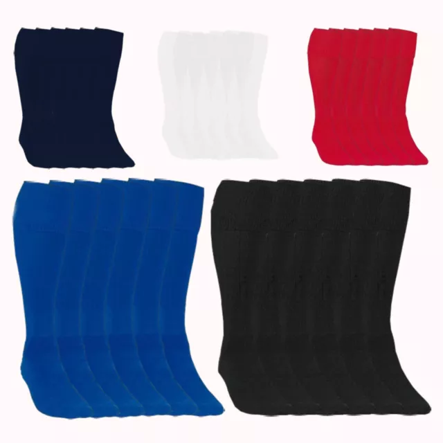 Kids Football Socks Size 3-6 Hockey Soccer Rugby Teens Boys Sports School PE