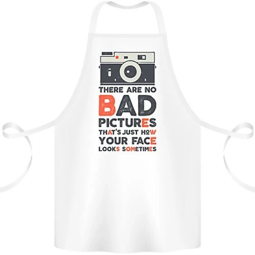 Grembiule in cotone Photography Your Face divertente fotografo 100% biologico