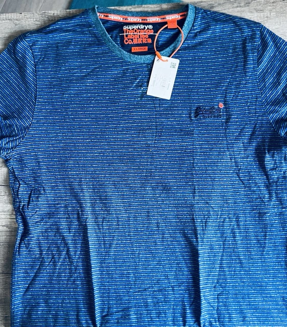 T-shirt Superdry Homme - Gris Shaded - Manches Longues - Taille M/L