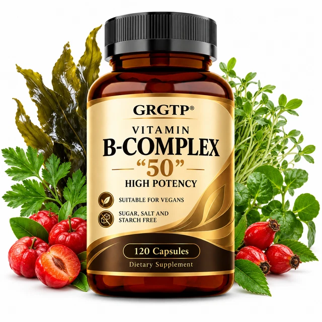 Infini B Complex VITAMIN B-COMPLEX 50 Capsules 120pcs - B1 B2 B6 B12 Energy Metabolism ...