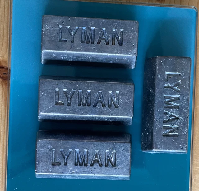 50 Lbs Of Clean Soft Lead - 1 Lb Lyman Ingots - Free Shipping - Reloading Supplies
