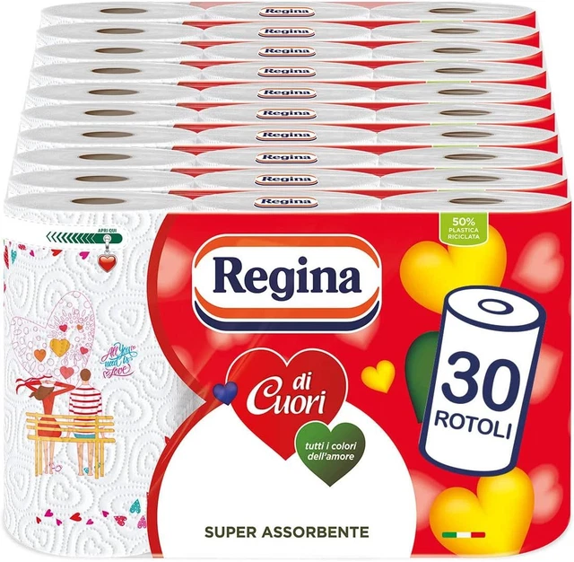 Regina di Cuori Carta Cucina | Confezione da 30 1 Unità (Confezione 30)