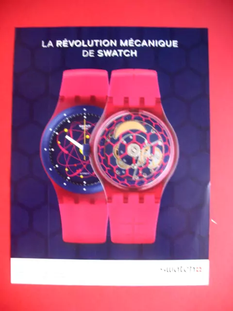 Publicite De Presse Swatch Montre System 51 La Revolution Mecanique Ad 2015