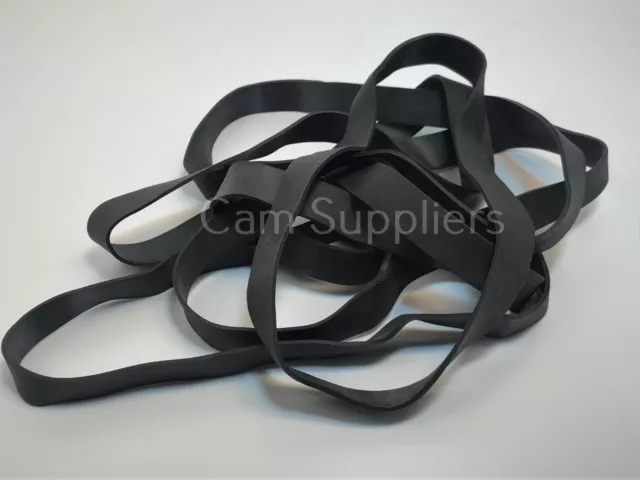 White * RUBBER ELASTIC BANDS EXTRA LARGE STRONG HEAVY DUTY No.89 150mm x  12mm