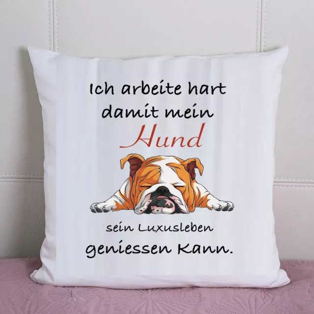 Hunde Kissen,  mit Spruch Druck,  Personalisiert Mit Name Und Foto