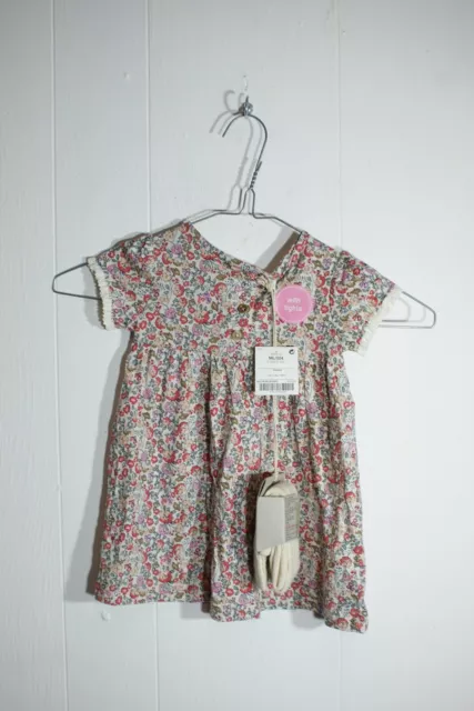 Next Baby Girls Floral Dress And Tights -Multi- Age 3-6 Months (Na116)