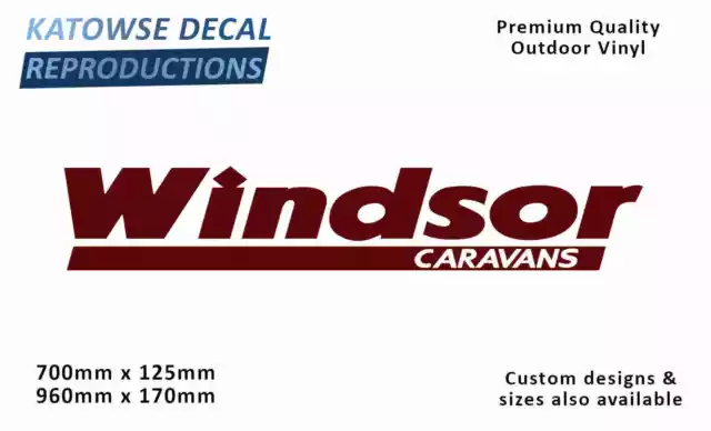 Windsor 2010-2011 Caravan Replacement Vinyl Decal Sticker