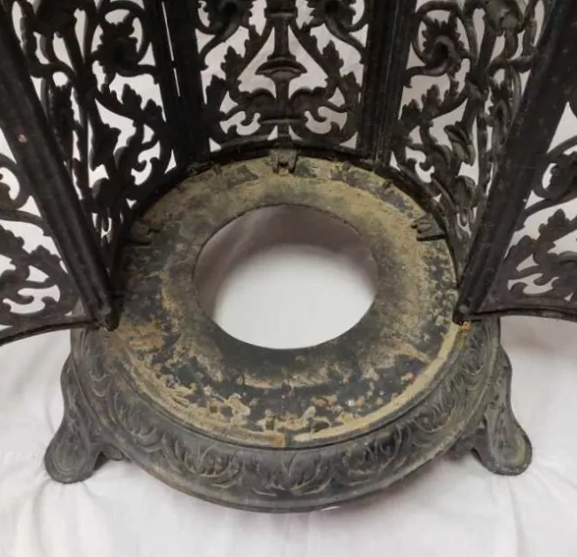 Rare Antique French Art-Nouveau Victorian Parlor Cast Iron Stove - 19th Century 3