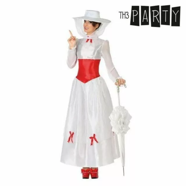 Costume per Adulti Th3 Party Bianco Fantasia (2 Pezzi) Taglia:XS/S