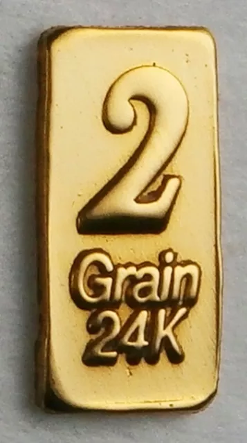 2GN(NOT GRAM) 24K PURE GOLD .999 FINE BENCHMARK STRATEGIC METALS& CERT D10c