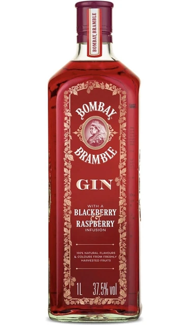 Bombay Bramble Gin con infusione di more e lamponi, 100 cl