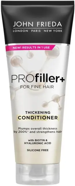 John Frieda PROfiller+ Thickening Conditioner for Thin, Fine Hair, 250ml