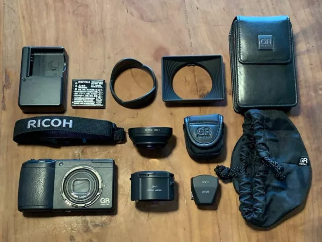 Ricoh GRII GR Digital II Compact Camera 16.2MP maintained by maker w/ box used