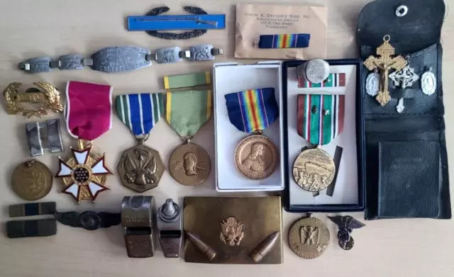 WW2 Post WW2 US Military Medals, Pins