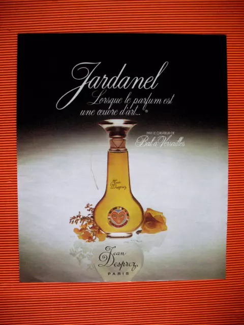 Publicite De Presse Jean Desprez Jardanel Le Parfum Est Une Oeuvre D'art Ad 1977