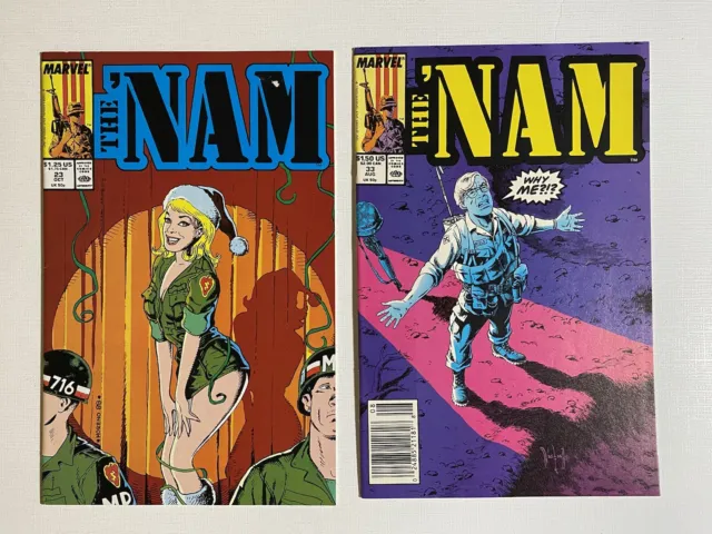 The 'Nam issues #23 & 33 — A Comic about the Vietnam War — Marvel, ‘nam, 1988