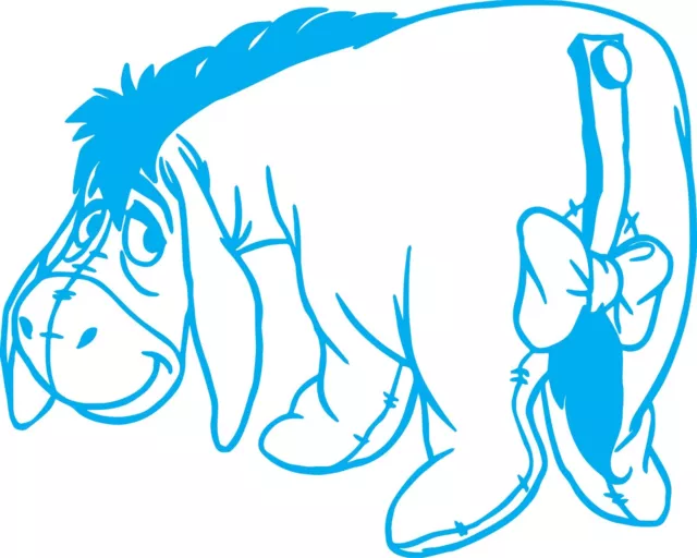 Fenster Wand Fahrzeug Vinyl Aufkleber Winnie The Pooh Eeyore Ausschnitt Aufkleber Display b