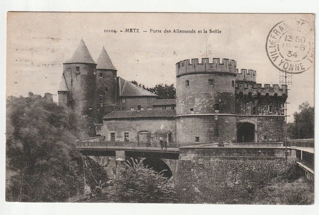 METZ  - Moselle - CPA 57 - Les portes - Porte des Allemands vue N° 12