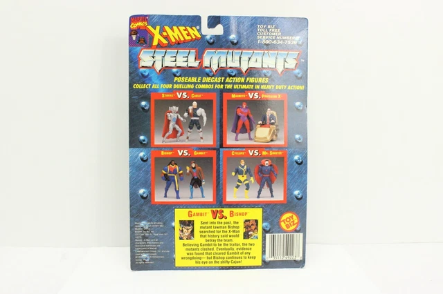 Marvel Comics X-Men Steel Die-Cast Mutants  Gambi VS Bishop NIP 3