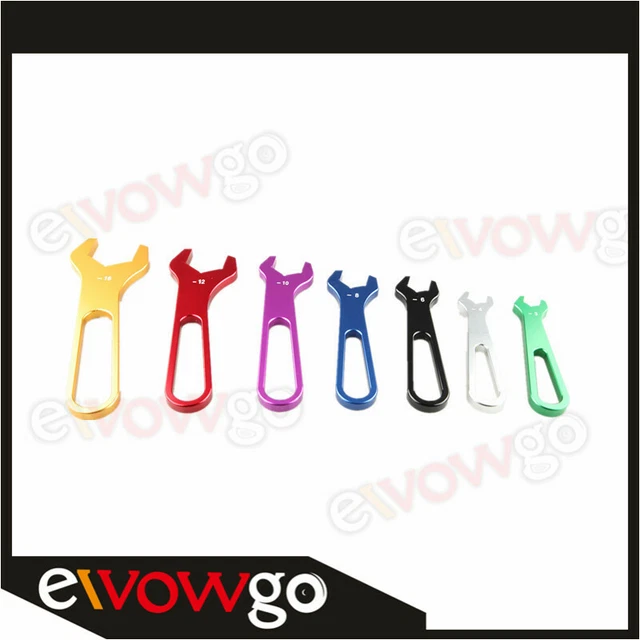 7PCS 3AN To 16AN Fititng Wrench Set Aluminum Single Ended Spanner Tool