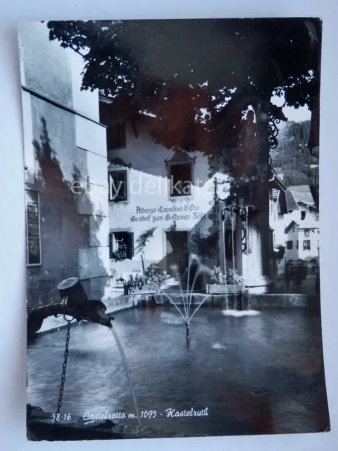 CASTELROTTO KASTELRUTH Albergo Cavallino d'oro Bolzano vecchia cartolina