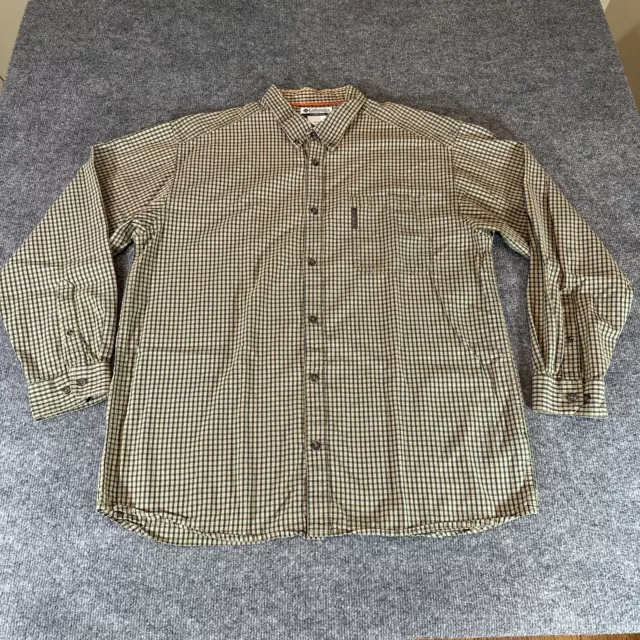 Columbia Shirt Mens Extra Large Check Outdoor Casual Sportswear Company XL