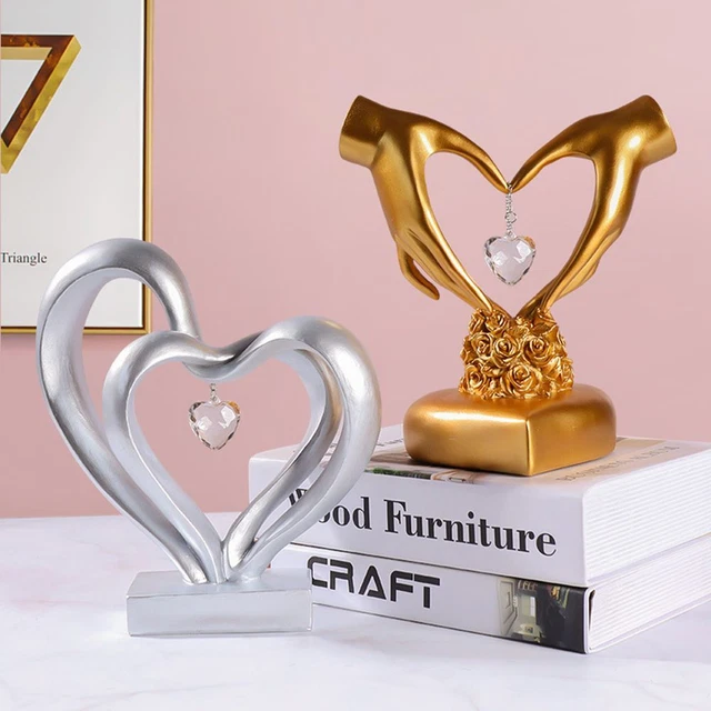 Ornements Artisanat en résine Statue Sculptures Amour Couple de mariage