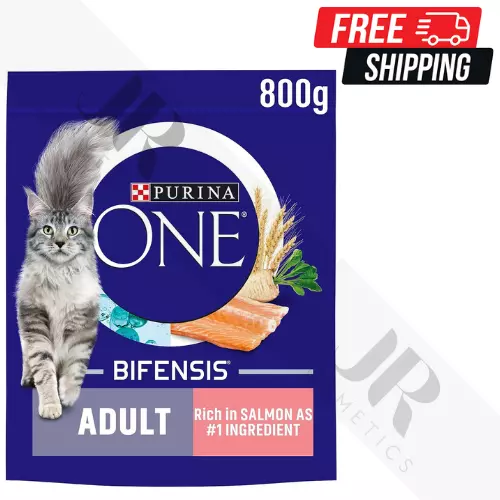 Purina One Dry Cat Food Adult | SALMON FLAVOUR | Healthy Digestion & Energy 800G