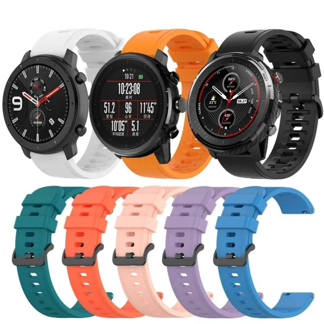 For Various Huami Amazfit SmartWatch Strap Silicone Fitness Wrist Band Sports