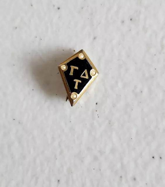 Gamma Delta Tau Sorority Pin Seed Pearls Vintage