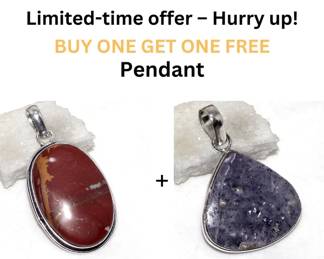 Noreena Jasper, Purple Fluorite Fresh Stock Deals Pendant Combo Set 2-1.7" GW