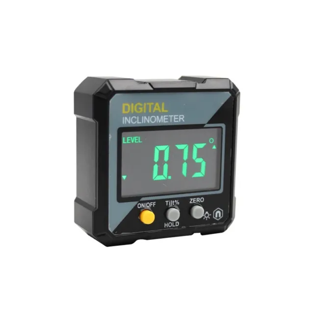 Digital Protractor Mini Inclinometer 360 Degree Level Magnetic Base Measuring