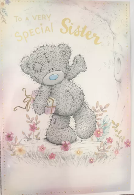 Tatty Teddy Me To You  ~ Large Special Sister Birthday Card ~ 6 X 9 “