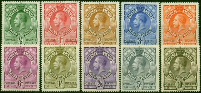 Swaziland 1933 Set of 10 SG11-20 Fine LMM