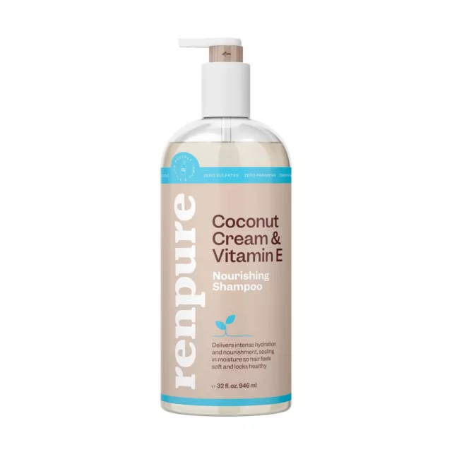 Renpure Coconut Cream Nourishing Shampoo, 32 Ounce