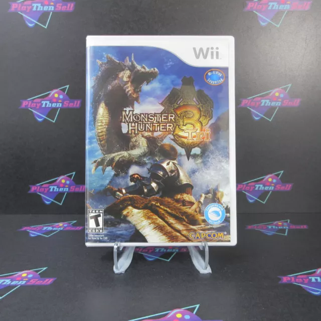 Monster Hunter 3 Tri Nintendo Wii + Foldout - Complete CIB