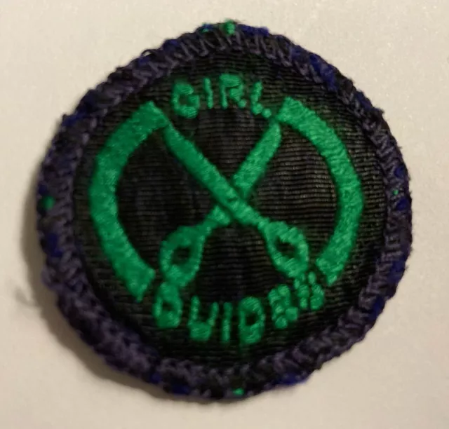 Vintage Girl Guides Embroidered ‘NEEDLE WOMAN’ Interest Badge Dating From 1960s