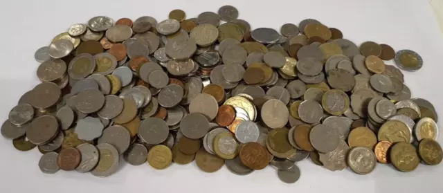 Job Lot Of Old Worldwide Coins Non Euro  1.8Kg