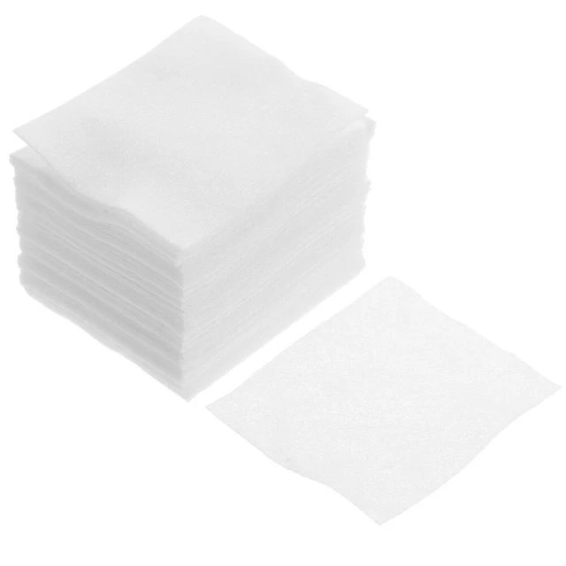 EBANKU Nagellackentferner Wattepads, 400 Stück – Fusselfrei, Rosa, 50x50 Mm, Für Nageldesign & Wimpernkleber