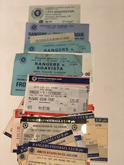 21 Diff Rangers  European Match Tickets - You Choose