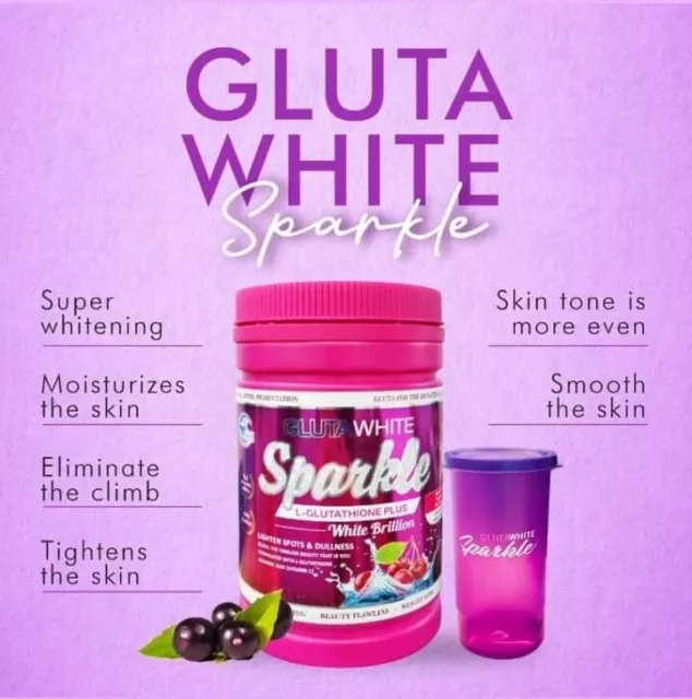 GLUTA WHITE SPARKLE GLUTATHIONE POUDRE ANTI Tâches ET VERGETURES 900G