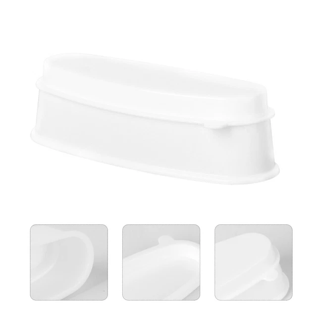 Accessori unghie luccicante smalto unghie vassoio immersione trasparente polvere bianco