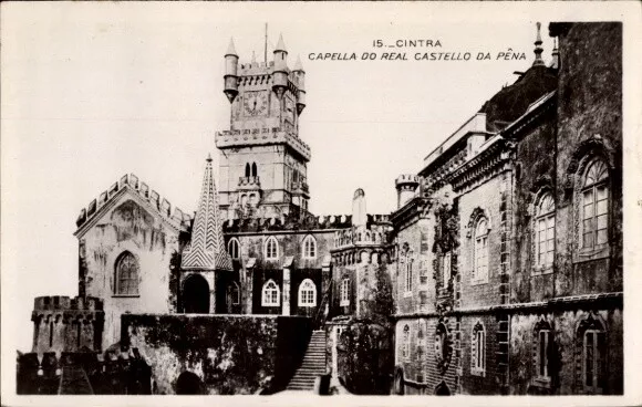 Ak Sintra Cintra Portugal, Capella do Real Castello da Pena - 4230873