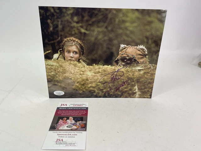 Warrick Davis Signed 8 x 10 Return Of The Jedi  Star Wars Signed Photo JSA Cert