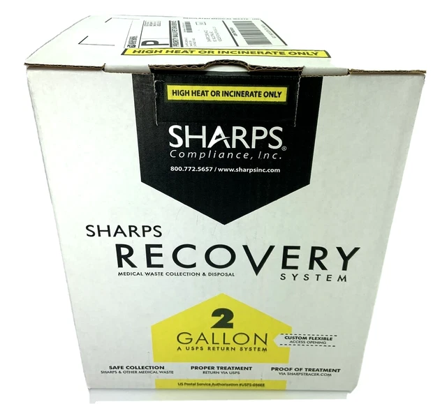 Sharps Recovery System ~2 Gallon~ Waste Disposal by Mail (Reorder No. 41200W)