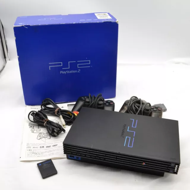 Sony PlayStation2 PS2 SCPH-35000 Black Game Console Box Japanese Disc  NTSC-J F/S