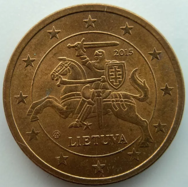 Lithuania 2 euro cent 2015