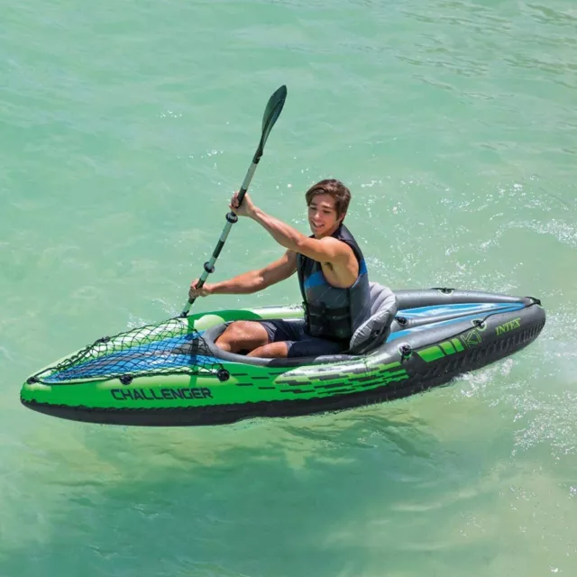 Intex Challenger K1 Inflatable Kayak with Oar and Air Pump (NEXT DAY SHIPPING)