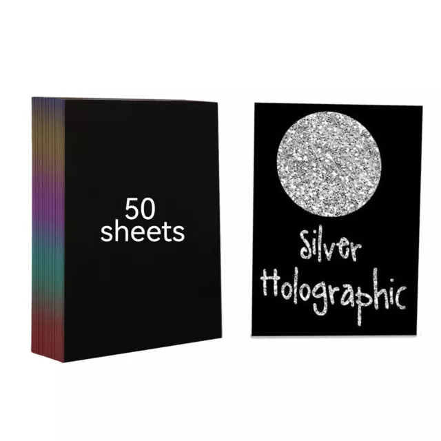 50 Laser-Silber-Kratzpapier Lasergravur, A4 Markierung Bastel-Geschenkset